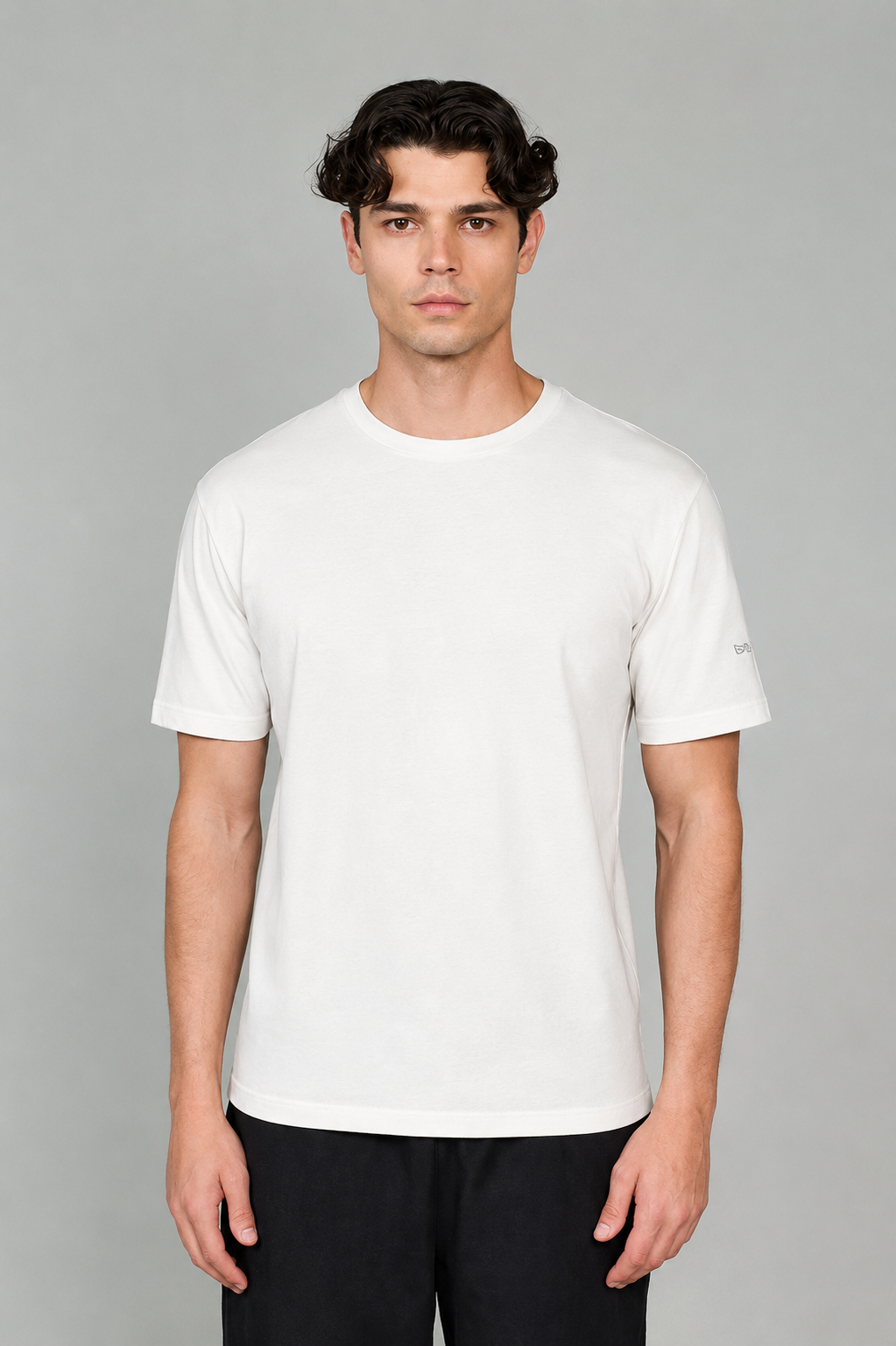 Vany Erkek Regular Fit Bisiklet Yaka T-Shirt Beyaz
