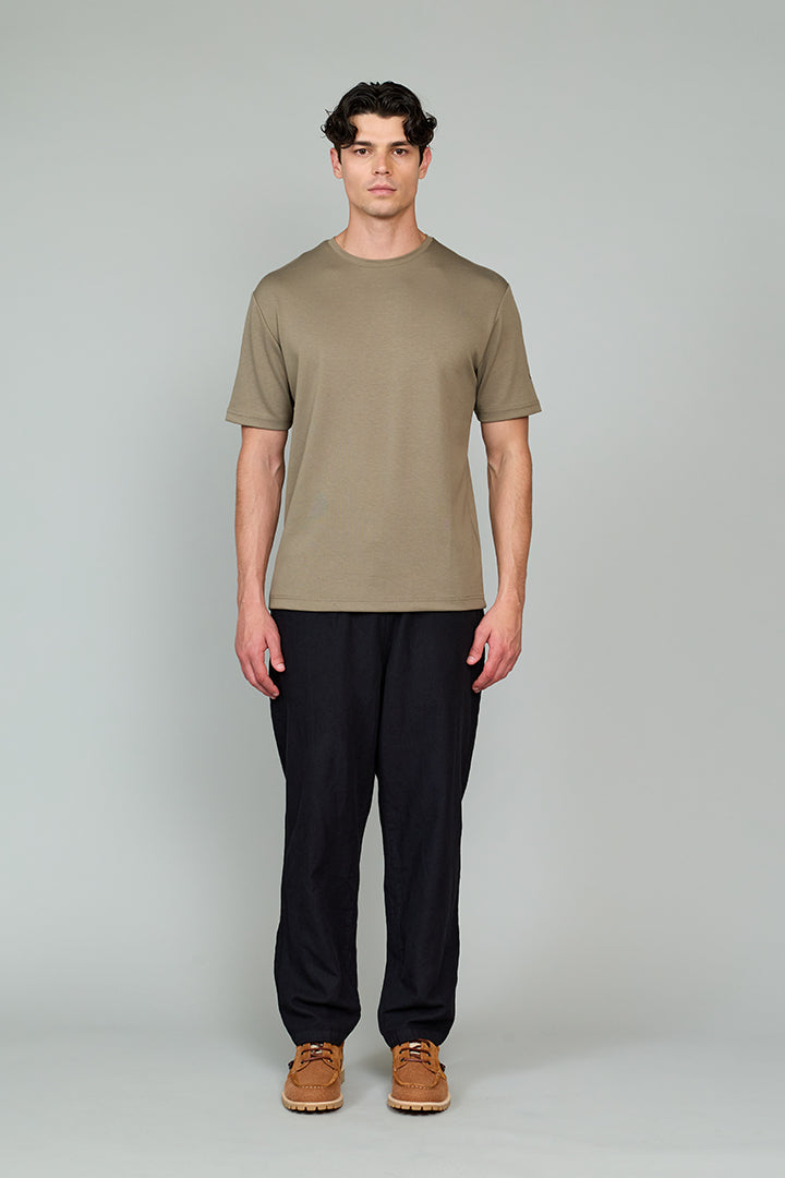 Vany Erkek Regular Fit Bisiklet Yaka T-Shirt Haki