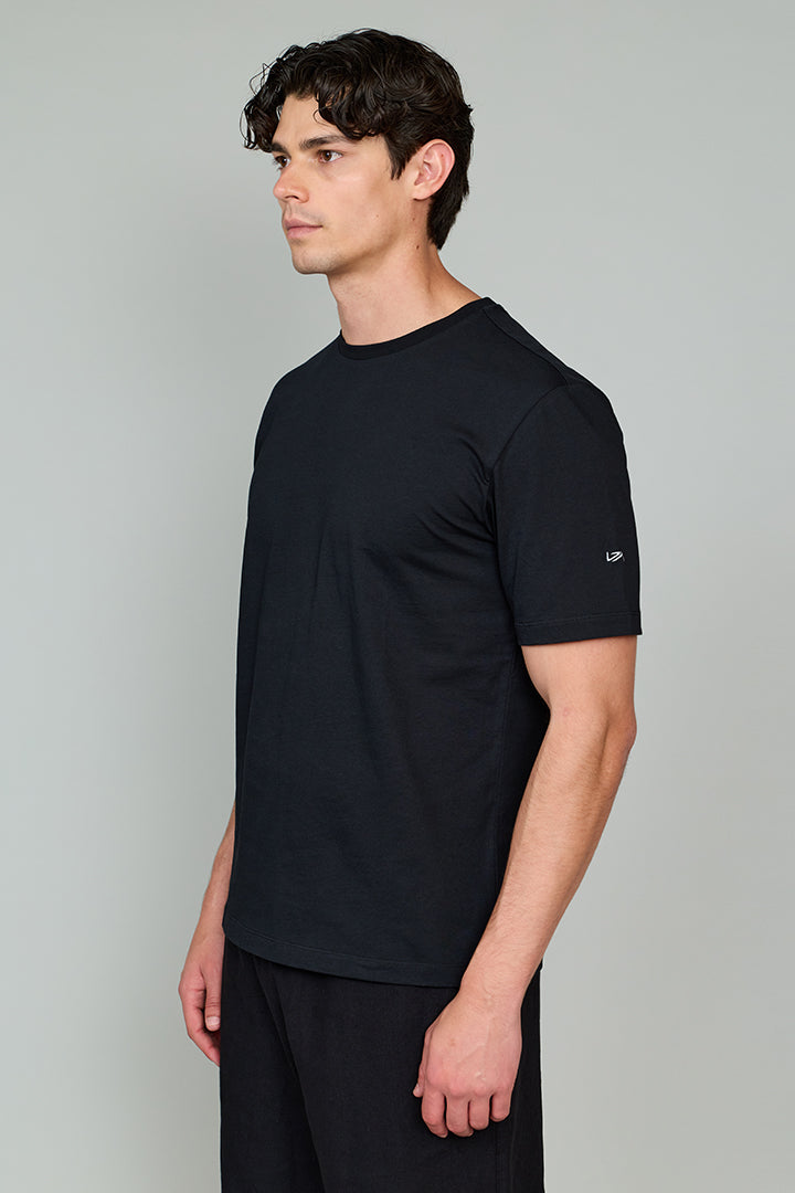 Vany Erkek Regular Fit Bisiklet Yaka T-Shirt Siyah
