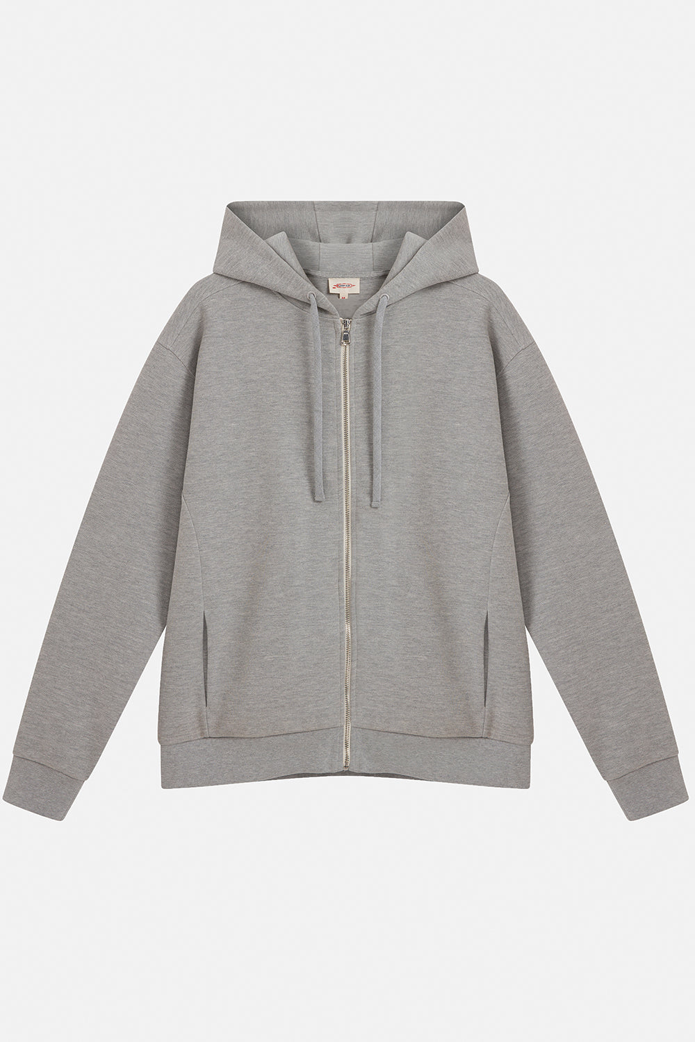 Urbanwild Hoodie Fermuarlı Gri Melanj
